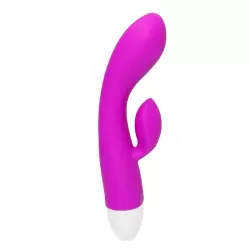 Перезаряжаемый вибромассажер Eli с клиторальным стимулятором – розовый