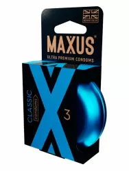 Гладкие презервативы MAXUS Classic, классические, 18 см, 3 шт