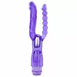 Анально-вагинальный вибратор Me You Us Extreme Dual Vibrator Purple