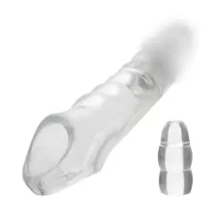 Увеличивающая насадка Clear Extension Kit, 9,5 см, ТПЕ, со вставками, прозрачный