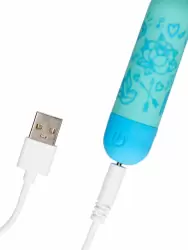 Вибропуля Shots Toys I’m Drawn to You, 10 скоростей, зелёная с голубым