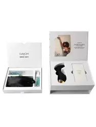 Новогодний набор Svakom Pulse Box: стимулятор Pulse Pure, лубрикант и клинер Swiss Navy, маска на глаза и лента для связывания