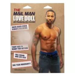 Надувная секс-кукла с фаллосом THE MAIL MAN LOVE DOLL, ПВХ, коричневый