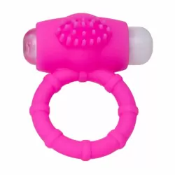 Эрекционное кольцо на пенис TOYFA A-Toys с вибрацией – розовый