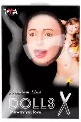 Реалистичная надувная секс-кукла TOYFA Dolls-X Gabriella с вибрацией - телесный