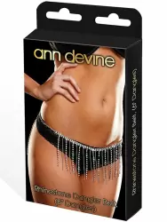 Юбочка из кристаллов Ann Devine - Rhinestone Dangler Belt – серебристый