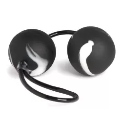 Вагинальные шарики Oscilating Duo Balls – черный