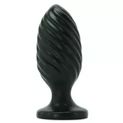Анальная пробка Platinum Premium Silicone The Swirl – черный