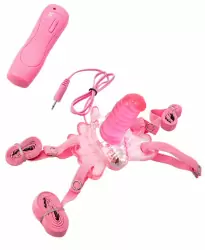 Вибробабочка TOYFA c пультом управления - розовый