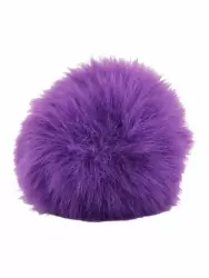 Фиолетовая анальная пробка с фиолетовым заячьим хвостиком, размер S, Kanikule