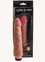 Дилдо с вибрацией NeoSkin 18,5 x 4 см – телесный