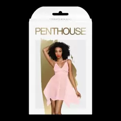 Полупрозрачный пеньюар с трусиками в комплекте Naughty doll (S/M)