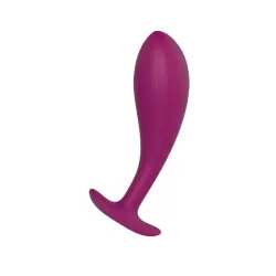 Носимая анальная пробка Anasteisha AN Root, 10 см, силикон, для ношения, вишневый