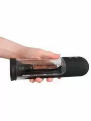 Автоматическая помпа для мужчин Orion, 24 см, силикон, прозрачная с черным