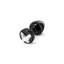 Изысканная анальная пробка Anni Butterfly T2 со стразой в виде бабочки – черный