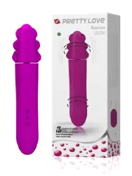 Двухголовый ротатор Aaron с вибрацией – розовый 