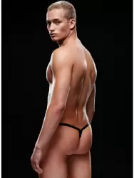 Черные V-стринги, трусы мужские - L/XL