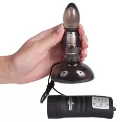 Анальная пробка Deep-Sea Butt Plug с вибрацией – черный