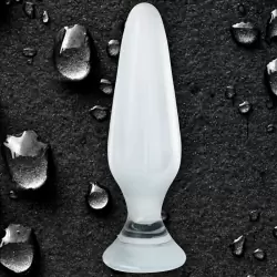 Анальная пробка из стекла Crystal Spires – прозрачная