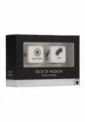 Кубики из акрила 2 штуки в наборе Dice Of Passion - Black