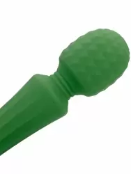 Мощный вибратор WAND - Green Mumba, 20,5 см, 10 скоростей, силикон, зеленый