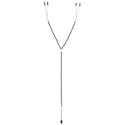 Зажимы для сосков и половых губ Tweezer Intimate Clamps с цепочкой – черный
