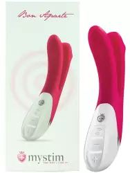 Вибромассажер Bon Aparte для двойного проникновения – фуксия