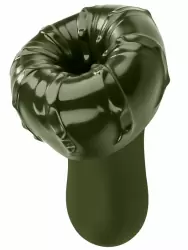 Мастурбатор Evolved Kingpin, в тубе, черный с зелёным