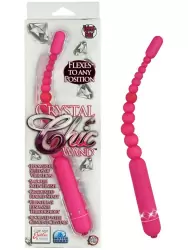 Анальная елочка Crystal Chic Wand с вибрацией – розовый