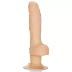 Фаллоимитатор на присоске Super Stud с вибрацией – телесный