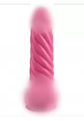 Рельефный фаллоимитатор 21 см, розовый