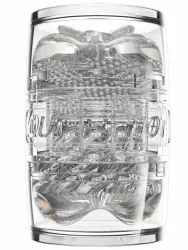 Реалистичный мастурбатор Fleshlight Quickshot Mia Malkova, 11,2 см, анатомия реальной актрисы, прозрачный