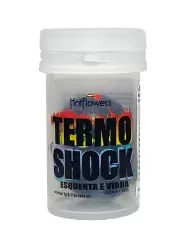 Лубрикант в виде двух шариков Hot Flowers Termo Shock с эффектом жидкой вибрации, силиконовая основа, 6 грамм