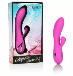 Вакуумный вибратор-кролик Malibu Minx, с функцией всасывания, 12 см, 13 режимов, розовый