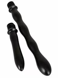 Универсальный набор для подготовки к анальному сексу Shower me Deluxe, 25 см, для душа, ПВХ, черный