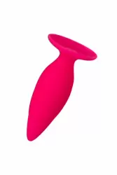 Розовая силиконовая анальная втулка TOYFA POPO Pleasure - размер S