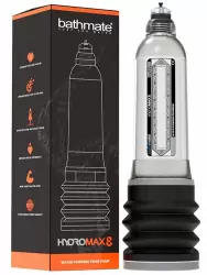 Гидропомпа Bathmate Hydromax8 aqua, для мужчин с размером до 21 см, прозрачная