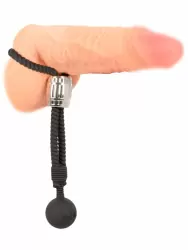 Эрекционное лассо ORION Heavy Rope, с шариком-утяжелителем, черное