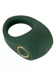 Эрекционное виброкольцо Emerald Love Luxurious, 10 режимов, диаметр 3 см, зеленый