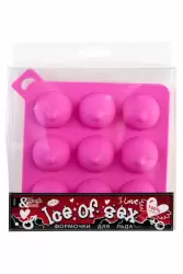 Формочка для льда в форме груди TOYFA Black&Red – розовый