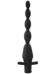 Анальная елочка Evolved, с вибрацией, 10 режимов, черная 