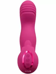 Вибратор Shots Toys Yumi, 10 скоростей, с клиторальным язычком, розовый