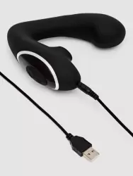 Компактный вибратор-кролик Fifty Shades of Grey Greedy Girl Duet, технология Pleasure Air, 12,5 см, черный