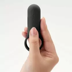 Эрекционное кольцо Tenga paiRING+ с усиленной вибрацией, черное