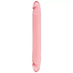 Двухголовый фаллоимитатор Translucence Smooth Double Dong 12 – красный
