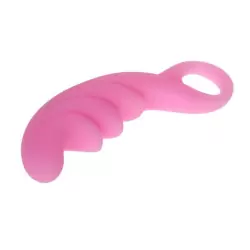 Рельефный анальный стимулятор Fabulous Lover с ручкой – розовый