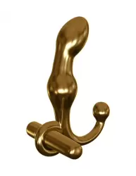 Анальный стимулятор Icicles Gold Edition G08 с вибрацией – золотой