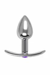 Анальная втулка со светящимся хвостом. 5.5 см, металл
