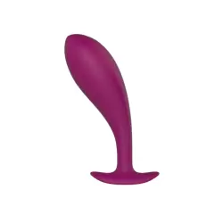 Носимая анальная пробка Anasteisha AN Root, 10 см, силикон, для ношения, вишневый