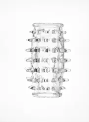 Открытая насадка с шипами Sextoy - прозрачный